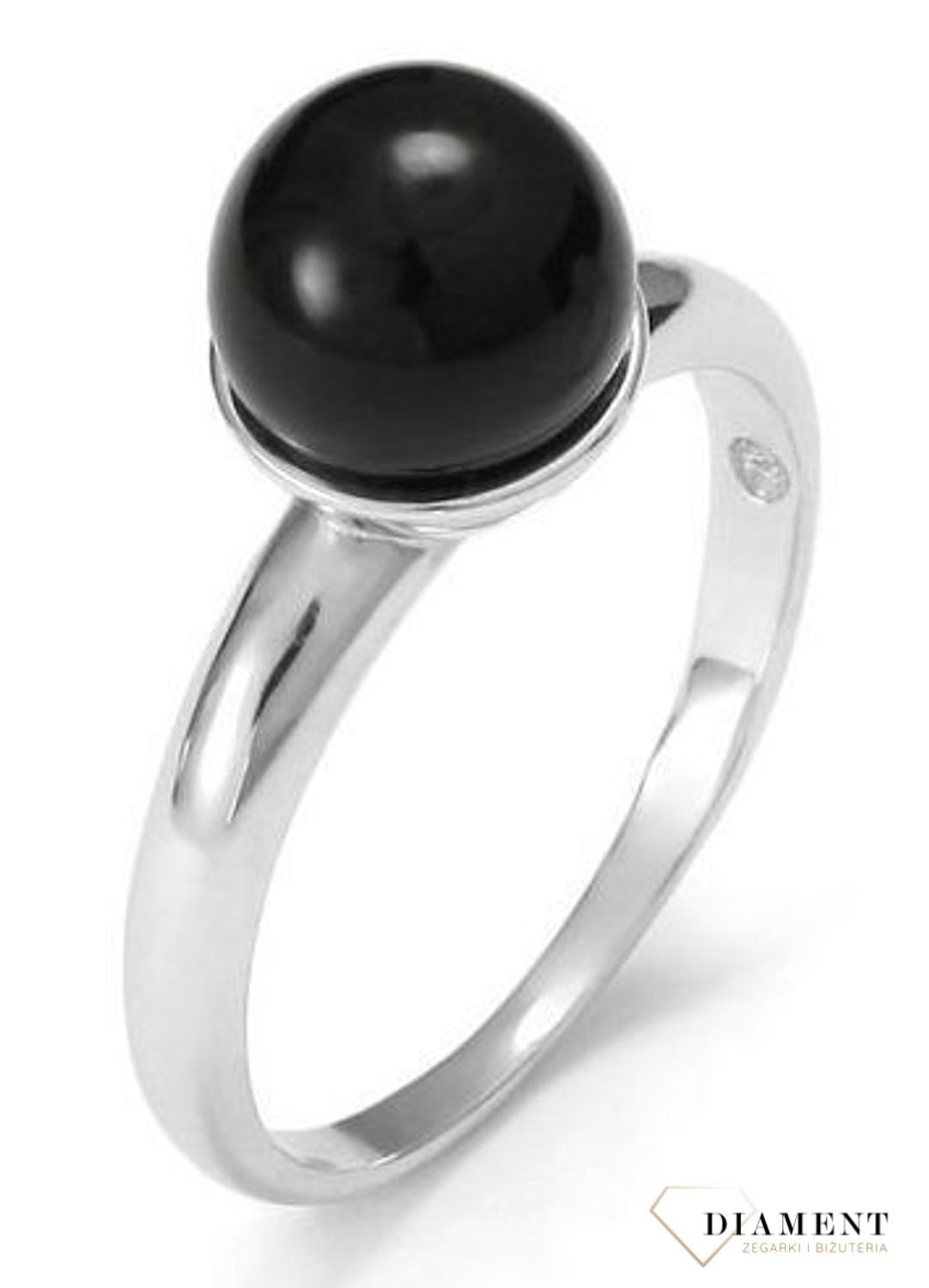 Pierścionek srebrny z onyksem DZP4057ONX15R z kolekcji Happy Chic.jpg